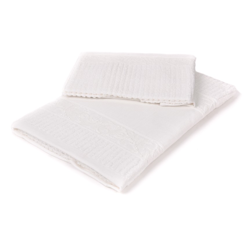 Set asciugamani viso + ospite Sommaruga BA9005 bianco