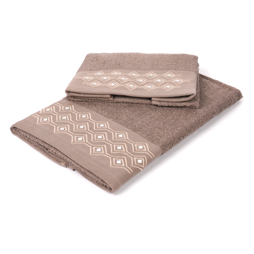 Set Asciugamani Bagno 4 Pezzi - Cotone 430 Gr/mq Made In Italy - Blu Jouy - Foto 6