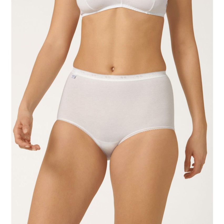 Slip donna Sloggi maxi vita alta cotone 4 pezzi