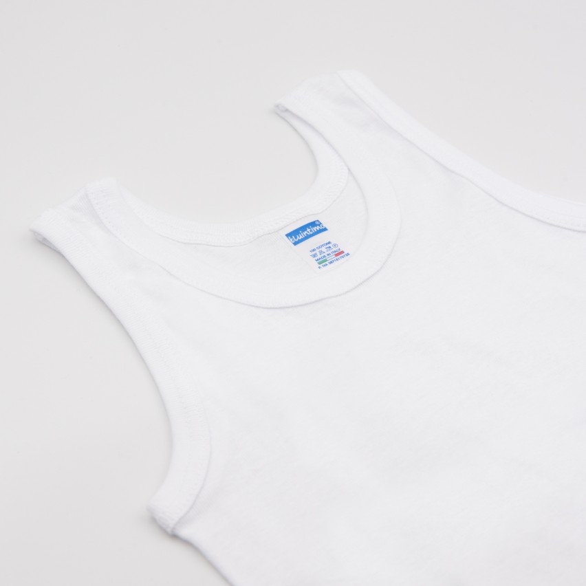 Canottiera bluintimo 062 bambino cotone spalla larga
