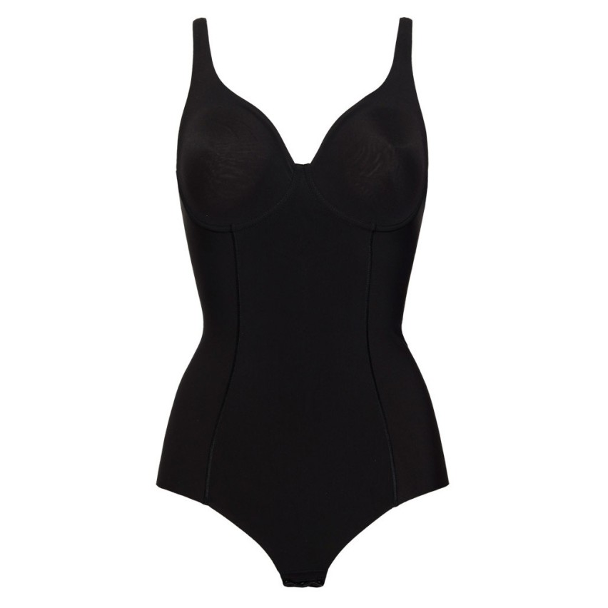 Body con ferretto Sièlei 1848 taglio laser in microfibra 