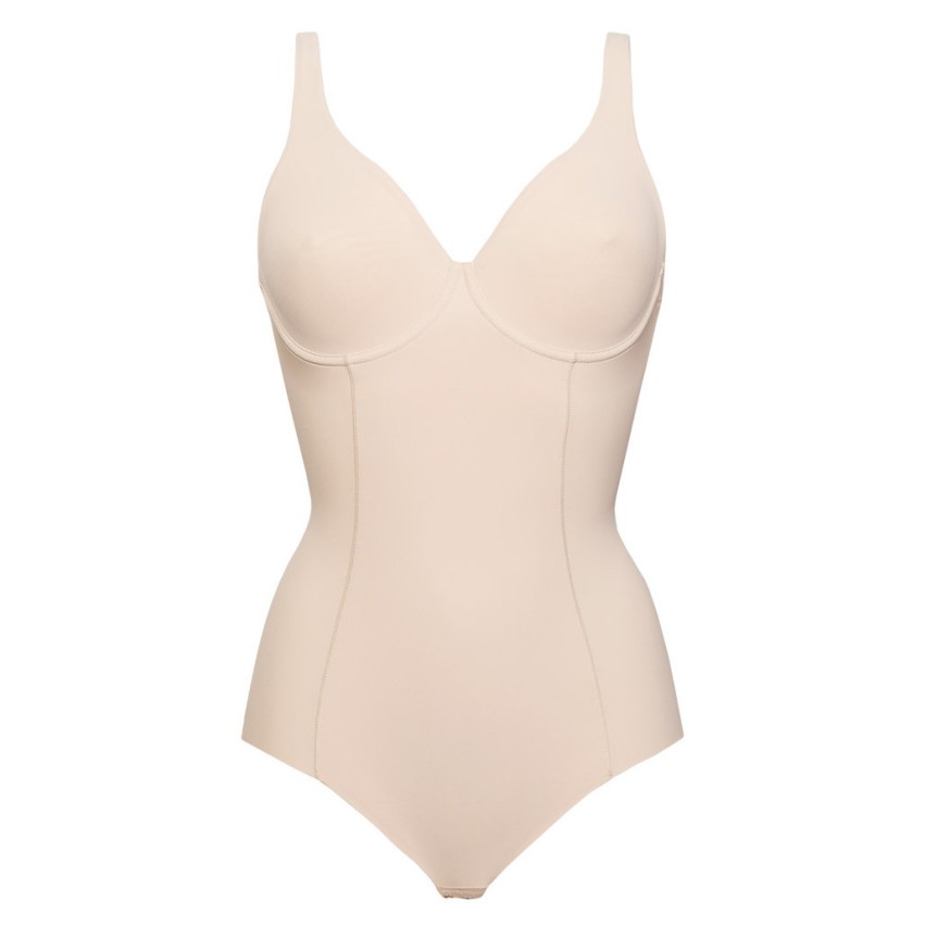 Body con ferretto Sièlei 1848 taglio laser in microfibra 