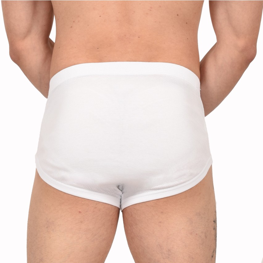 Slip uomo maxi Bluintimo a coste con apertura cotone 3 pz