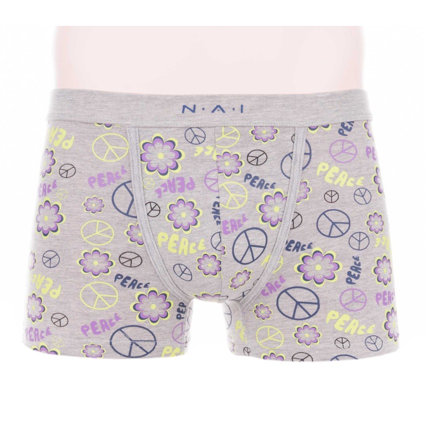 Boxer da uomo Nai 8534 fantasia floreale in cotone elasticizzato 