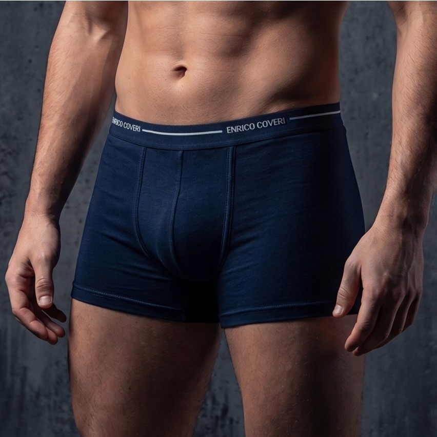 Boxer uomo Enrico Coveri eb1000 cotone elasticizzato 3 pz