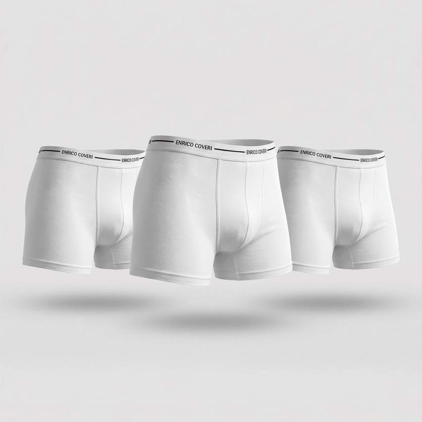 Boxer uomo Enrico Coveri eb1000 cotone elasticizzato 3 pz