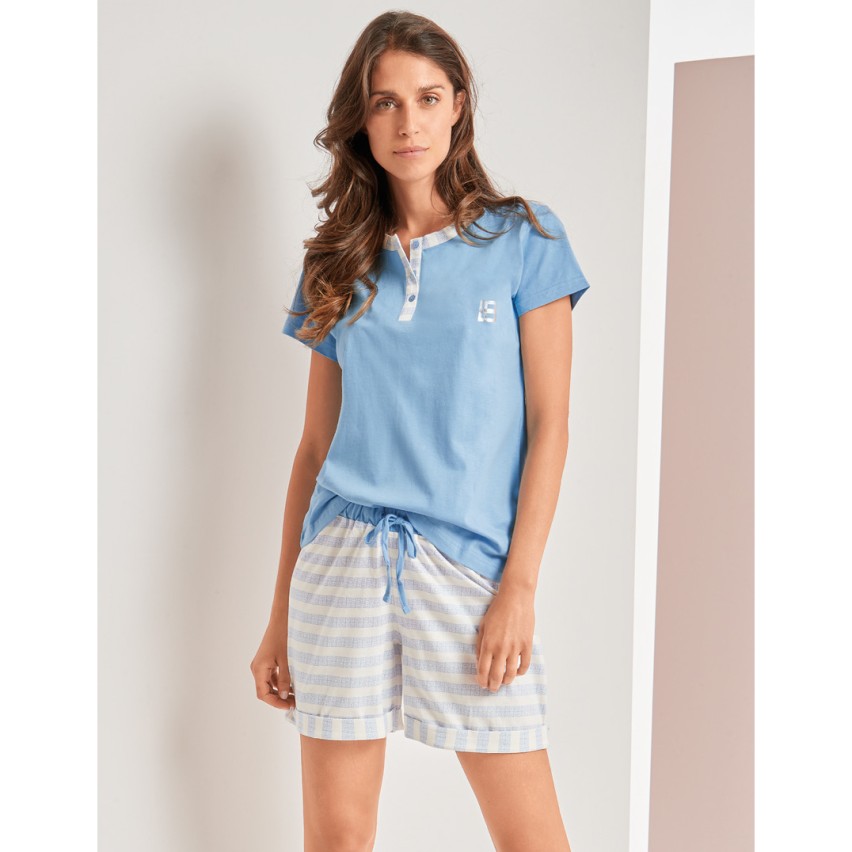 Home Care Pigiama sanitario unisex con maniche corte cod. 7890