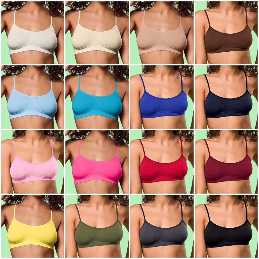 Brassiere in microfibra donna a bretellina