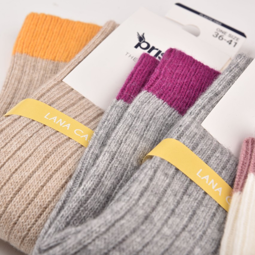 Calze lunghe assortite lana cashmere Prisco Cachelife DL 3 pezzi