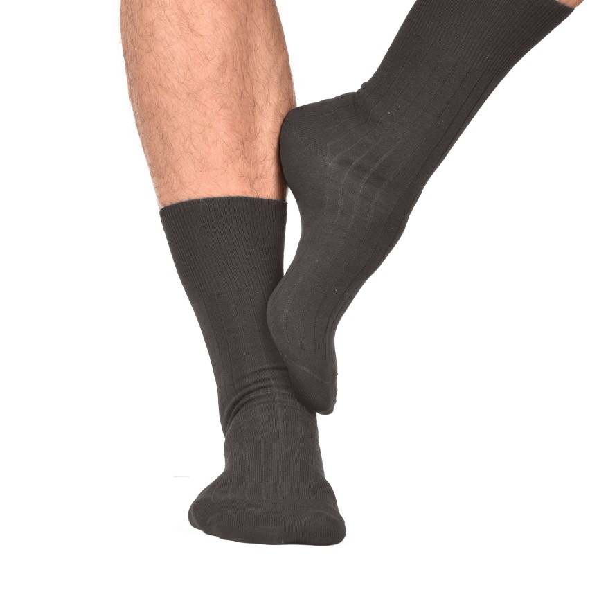 Calze uomo sanitarie corte a coste caldo cotone Futura 8 paia