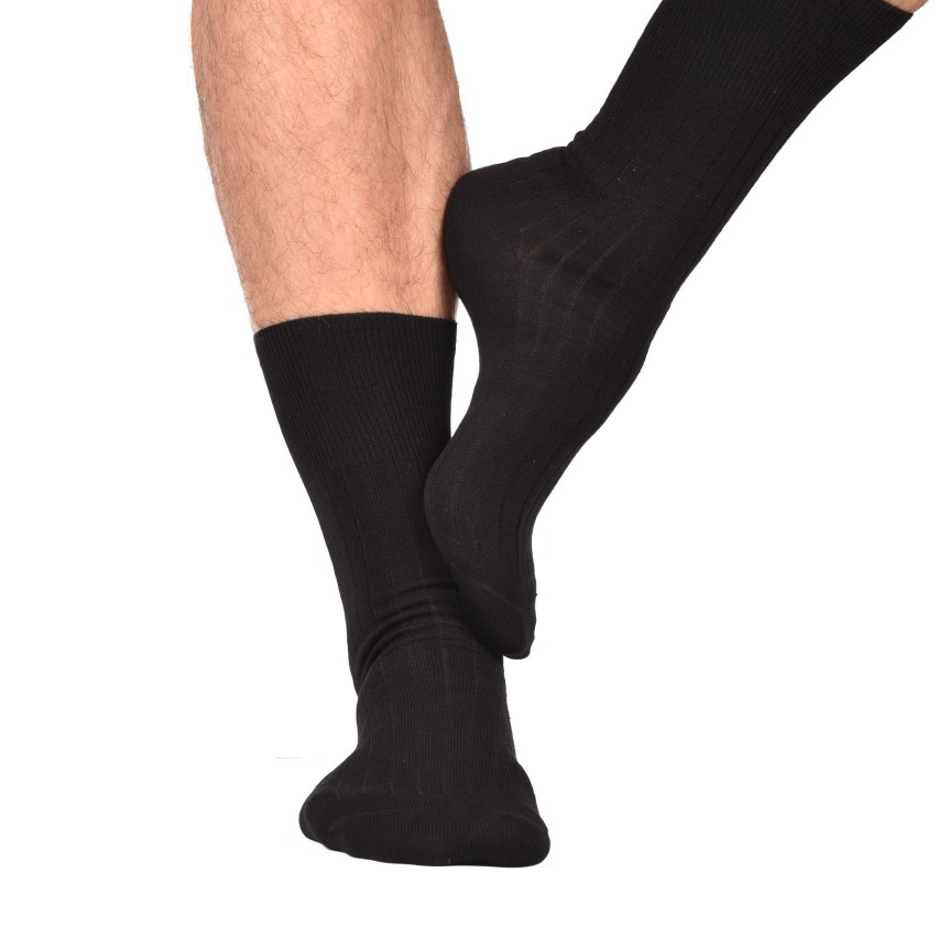 Calze uomo sanitarie corte a coste caldo cotone Futura 8 paia