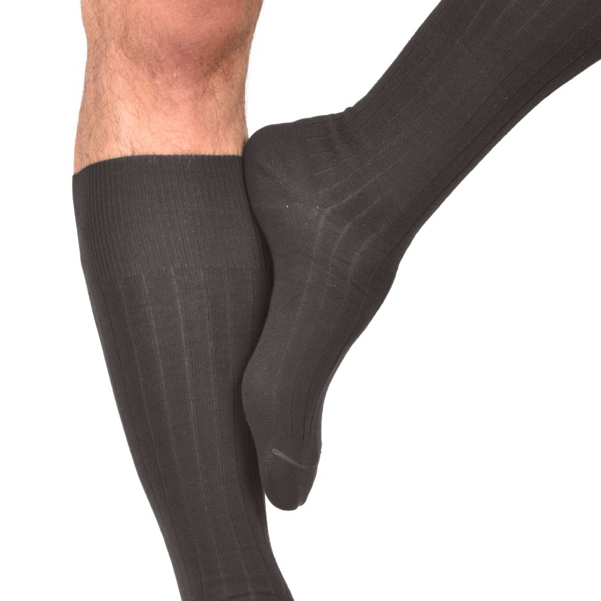 Calze uomo sanitarie lunghe coste caldo cotone Futura 6 paia