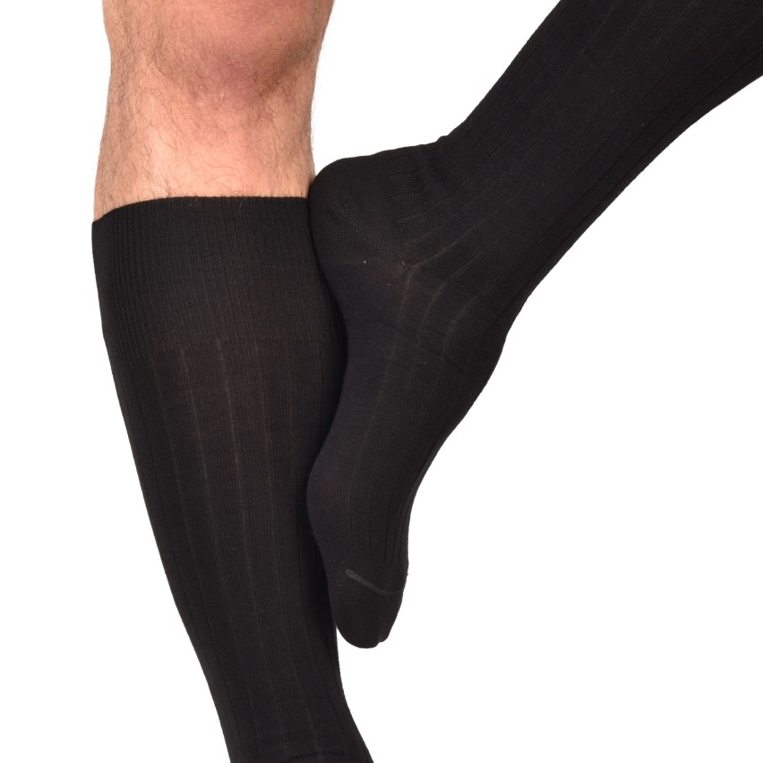 Calze uomo sanitarie lunghe coste caldo cotone Futura 6 paia