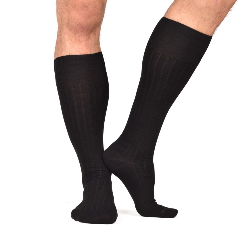 Calze uomo sanitarie lunghe coste caldo cotone Futura 6 paia