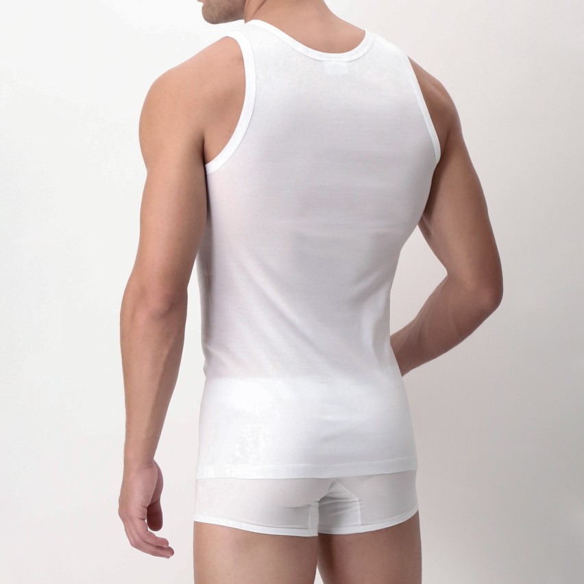 Canottiera uomo Perofil filo di scozia spalla larga