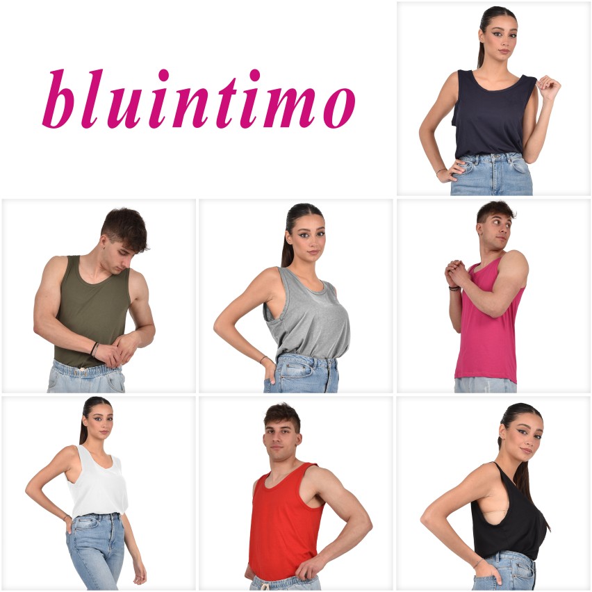 Canotta 100% cotone unisex intima o esternabile 103/E