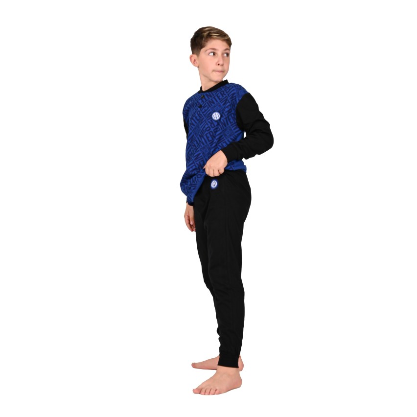 Pigiama Inter in cotone leggero nerazzurro PIGI 2055