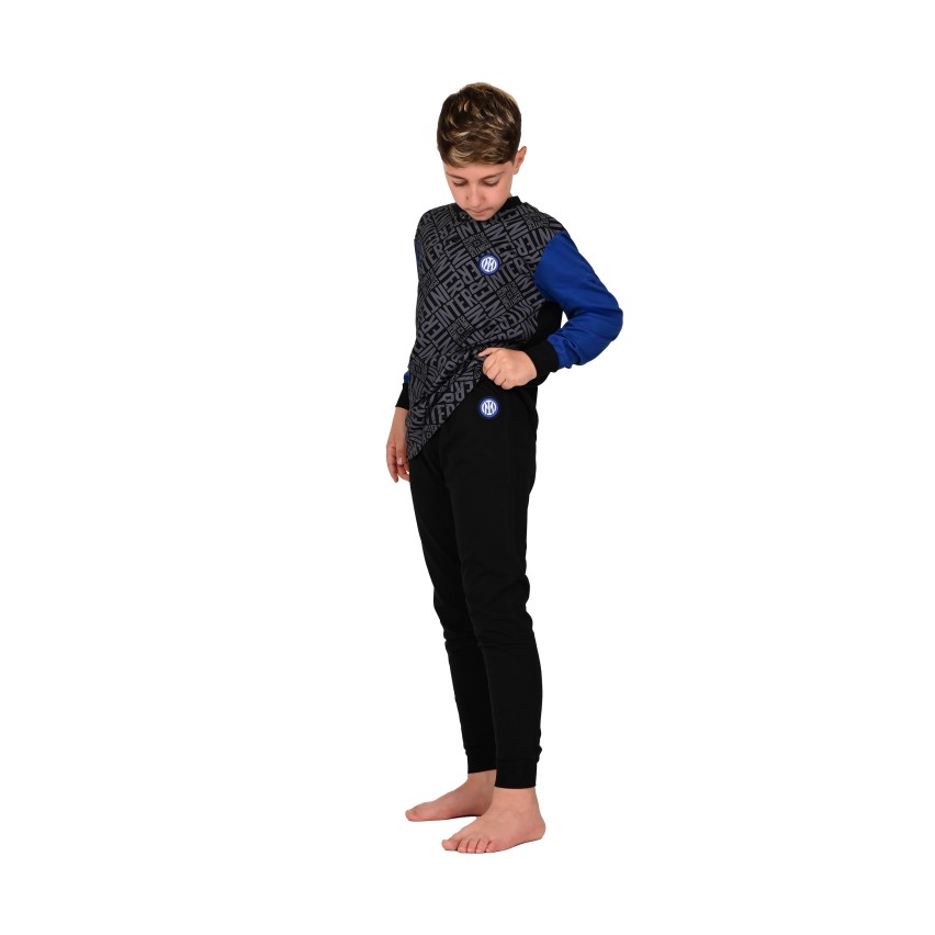 Pigiama Inter in cotone leggero nerazzurro PIGI 2055