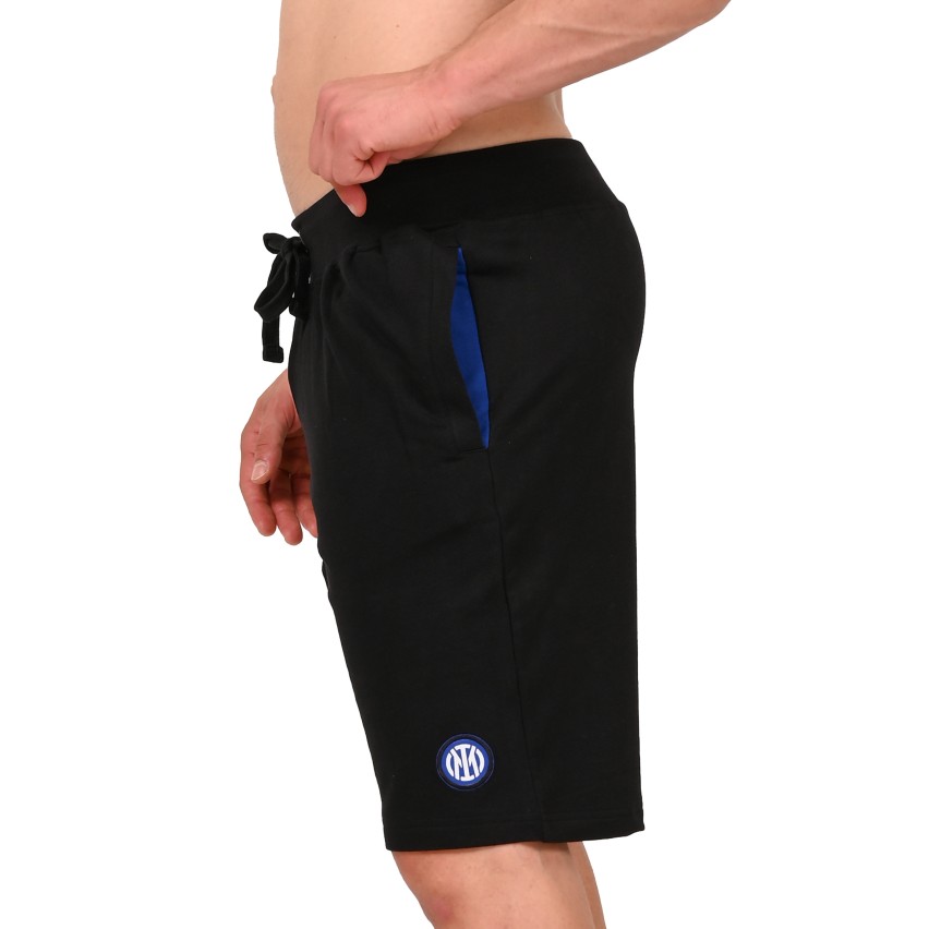 Pantaloncini tuta Ufficiale Inter cotone nero PTCI F10 3020
