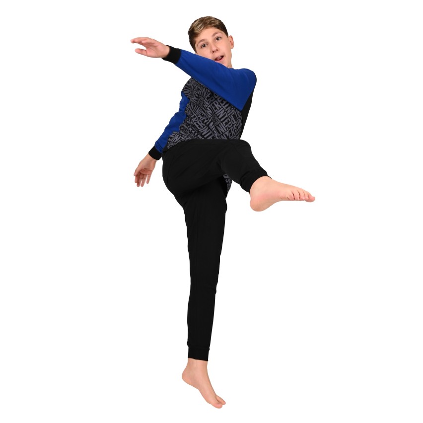 Pigiama Inter in cotone leggero nerazzurro PIGI 2055