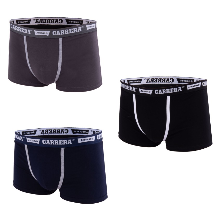 Boxer uomo Carrera John con elastico logato 3 pezzi
