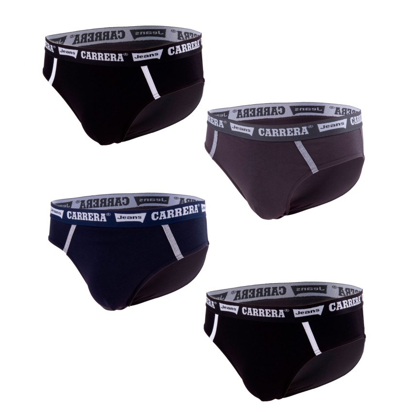 Slip uomo Carrera Dean con elastico logato 4 pezzi
