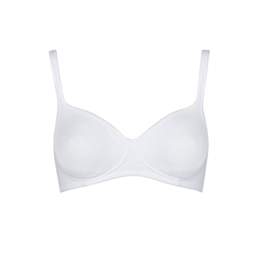 Reggiseno senza ferretto Cotonella Sharon CD049 preformato in cotone