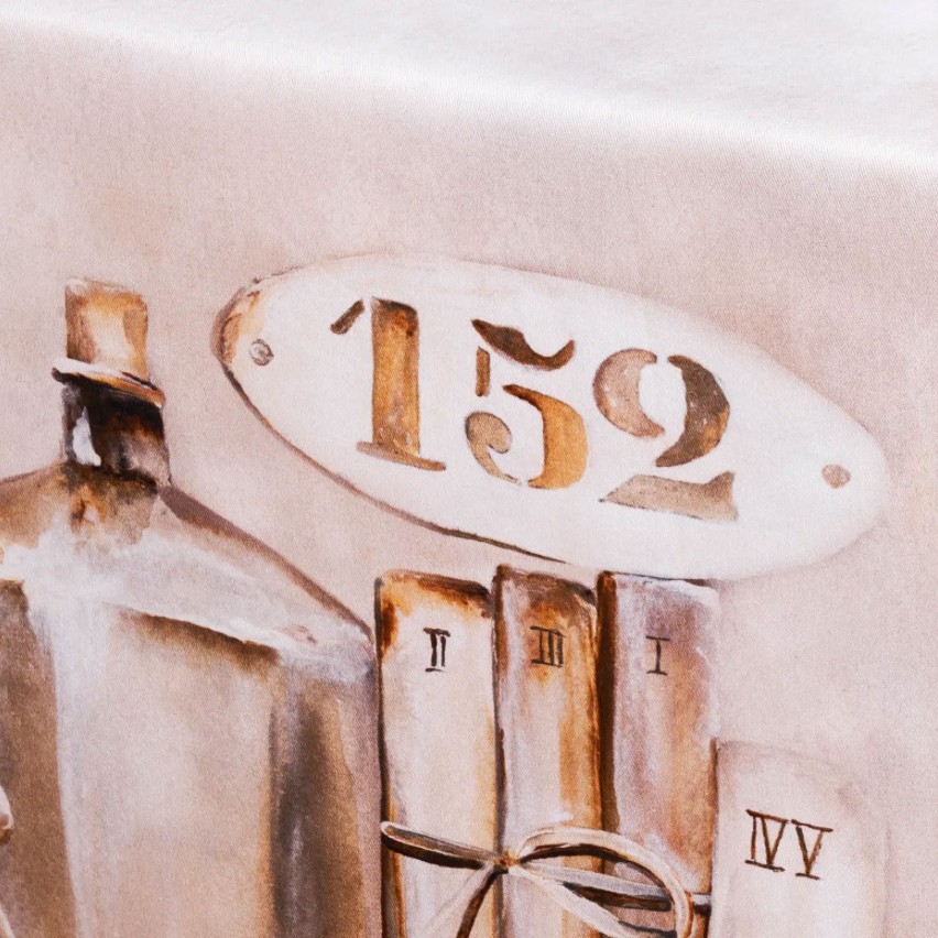 Runner tavolo in cotone dis. 18 Vingi 45x140