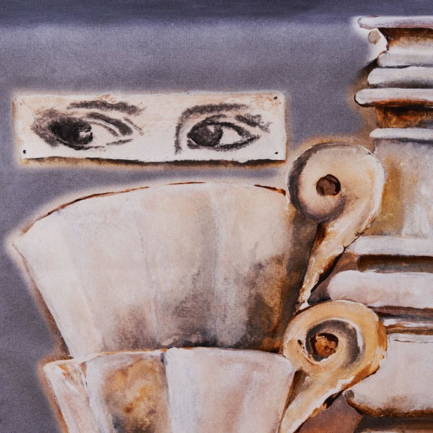 Runner tavolo in cotone dis. 18 Vingi 45x140