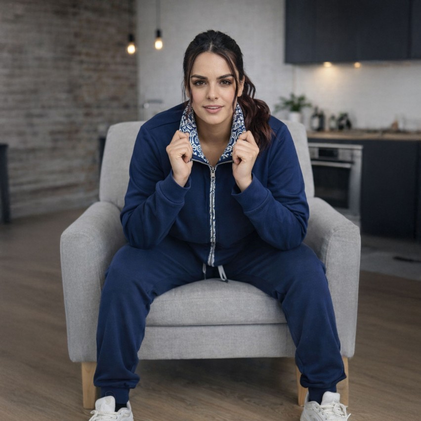 Tuta donna full zip felpata Nazareno Gabrielli SD5102