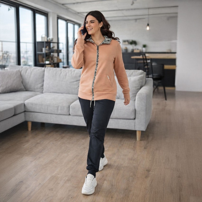 Tuta donna full zip felpata Nazareno Gabrielli SD5102