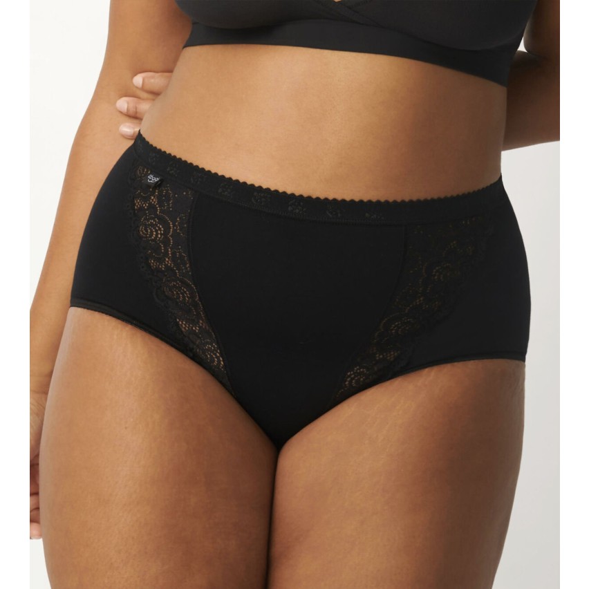 Slip donna Sloggi maxi chic cotone e pizzo 4 pezzi