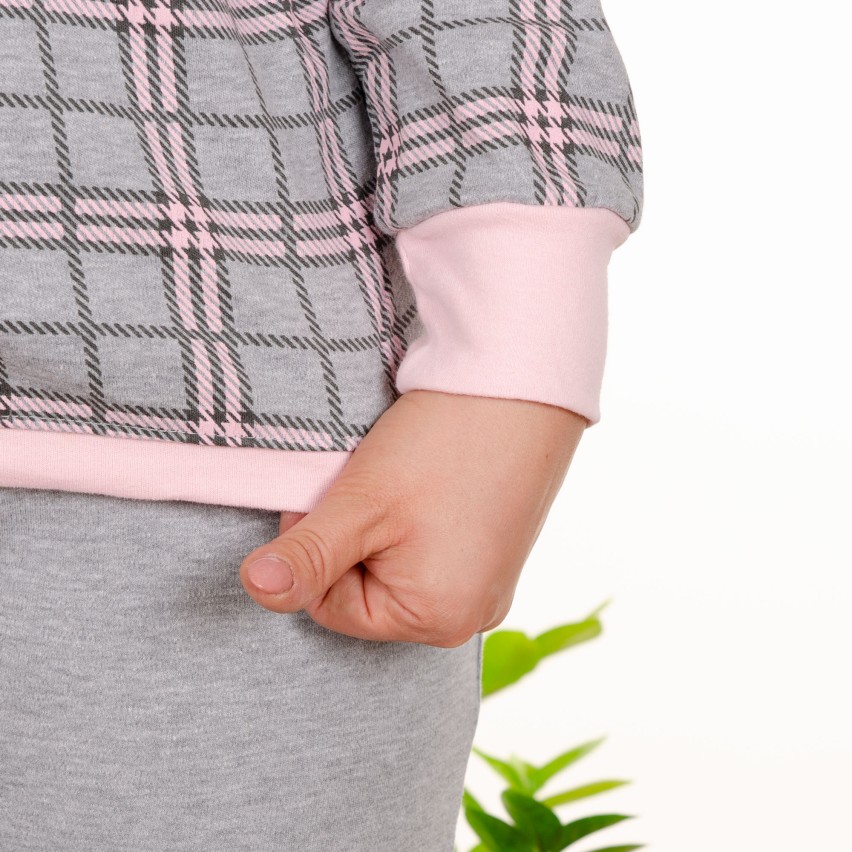 Pigiama Lungo Con Polsini A Righe Blu Denim - Casual Essentials