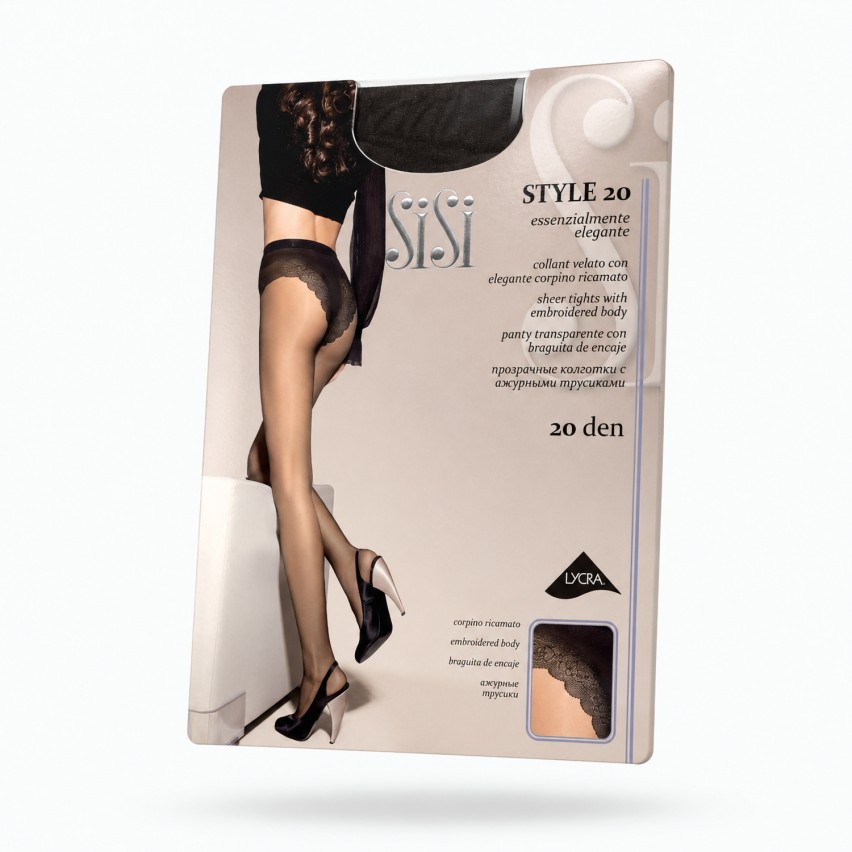 Collant corpino ricamato Sisi Style 20 den