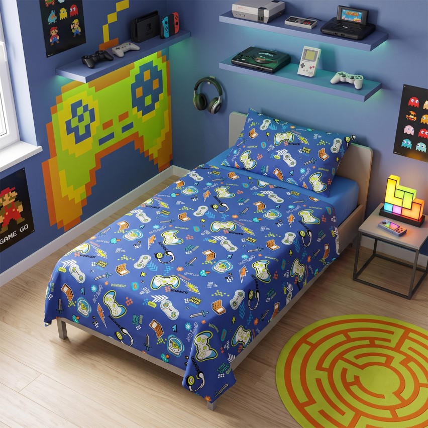 Completo letto a fantasia 100% cotone Hermet jolly game