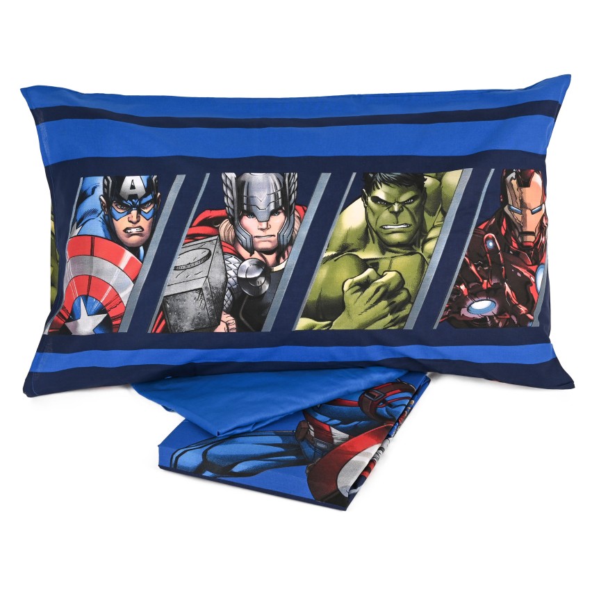 Completo letto Avengers Marvel lenzuola Disney