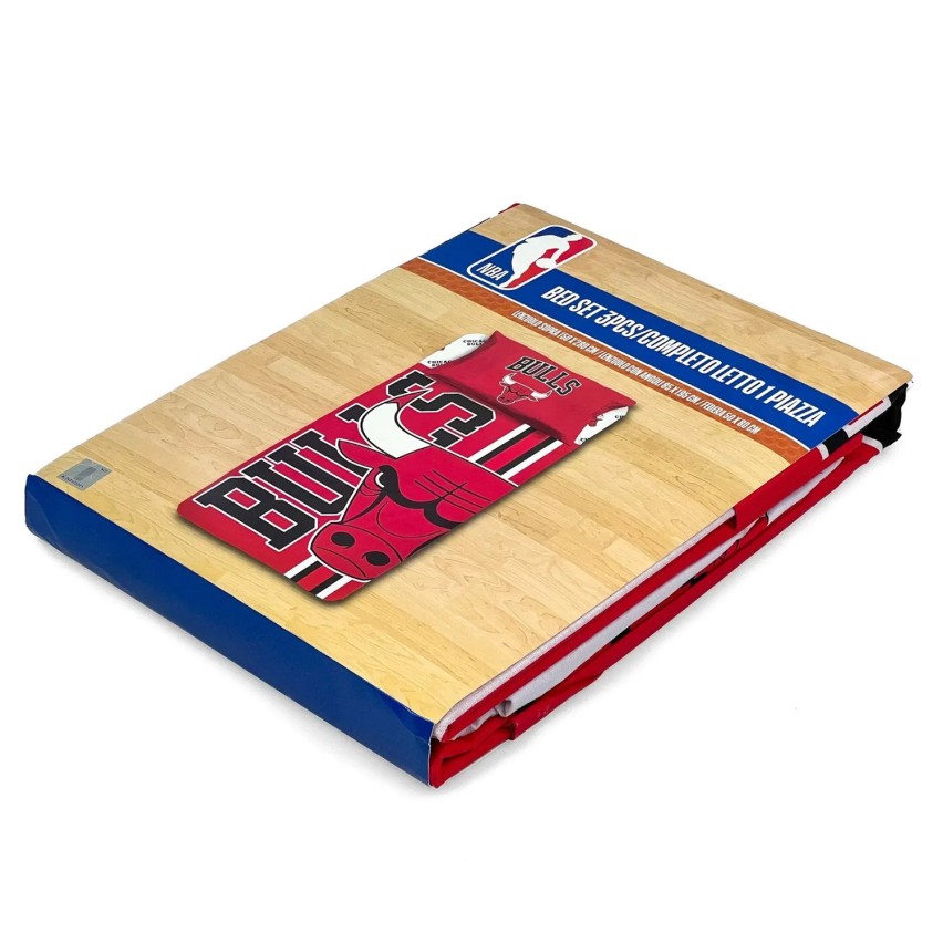Completo letto 100% cotone Chicago Bulls ufficiale