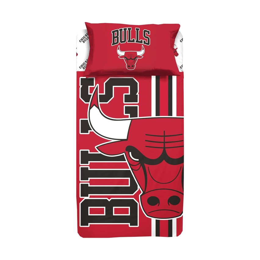 Completo letto 100% cotone Chicago Bulls ufficiale