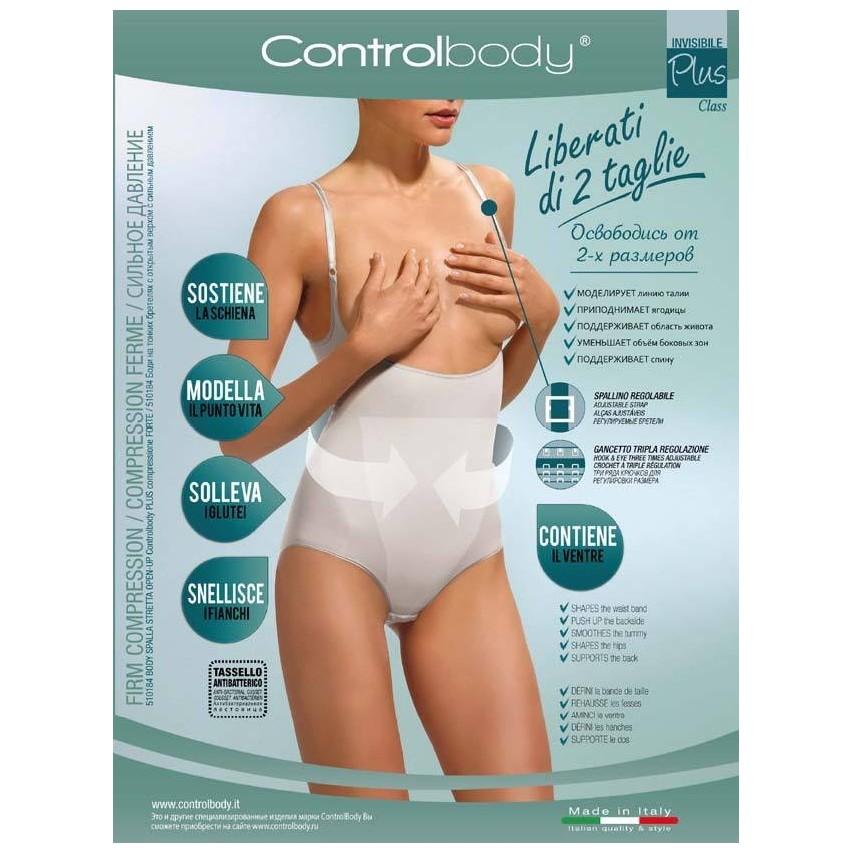 Body modellante senza cuciture sottoseno Controlbody 510184