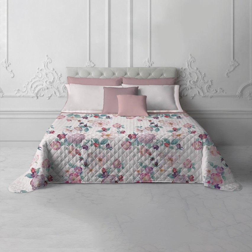 Copriletto trapuntato Laura Biagiotti Melania floreale matrimoniale