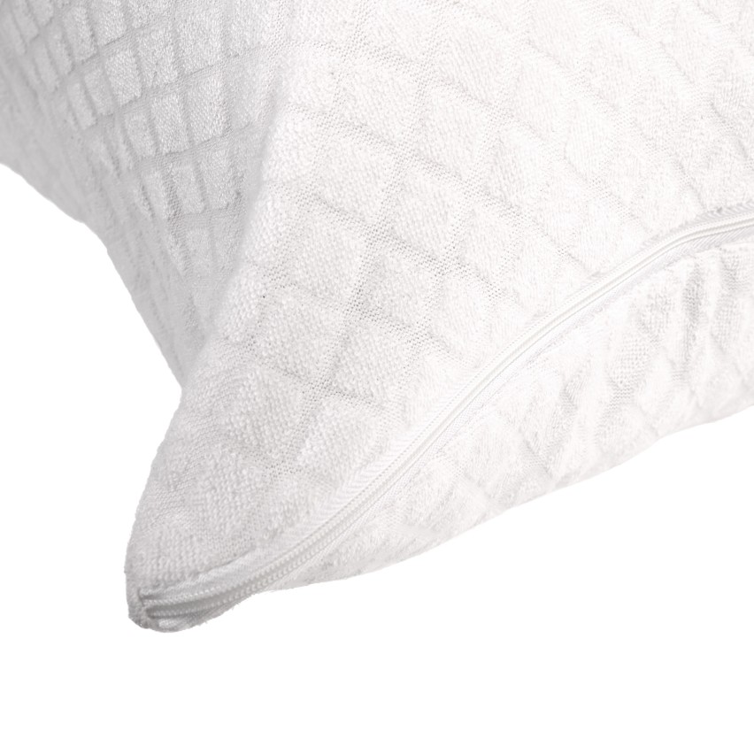 Set 2 Copricuscino 50x70 Cm Impermeabile - Bambù 100%, Traspirante, Anallergico, Chiusura A Busta - Foto 4