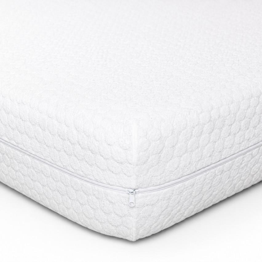 Coprimaterasso in spugna di cotone jacquard Biancaluna kiron