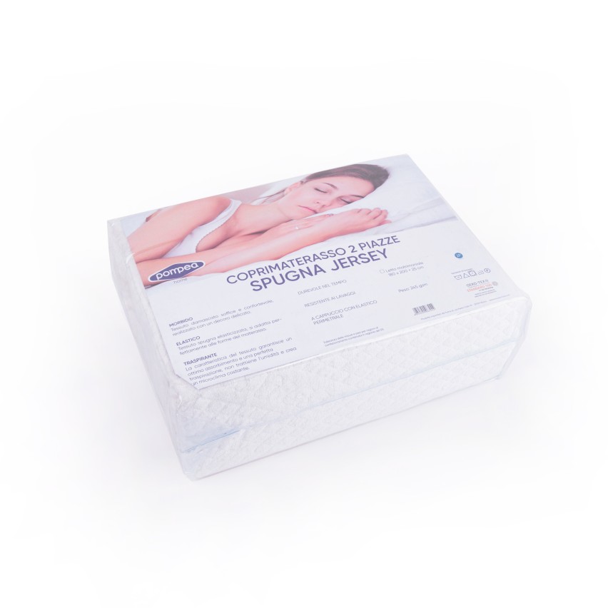 Coprimaterasso Pompea estensibile spugna jersey