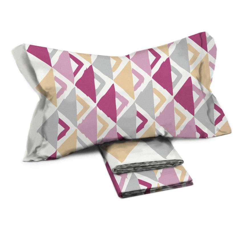 Lenzuola Letto Singolo GARGIX - 100% Cotone, Con Motivo Smile | Sotto E Sopra Con Federa - Foto 9