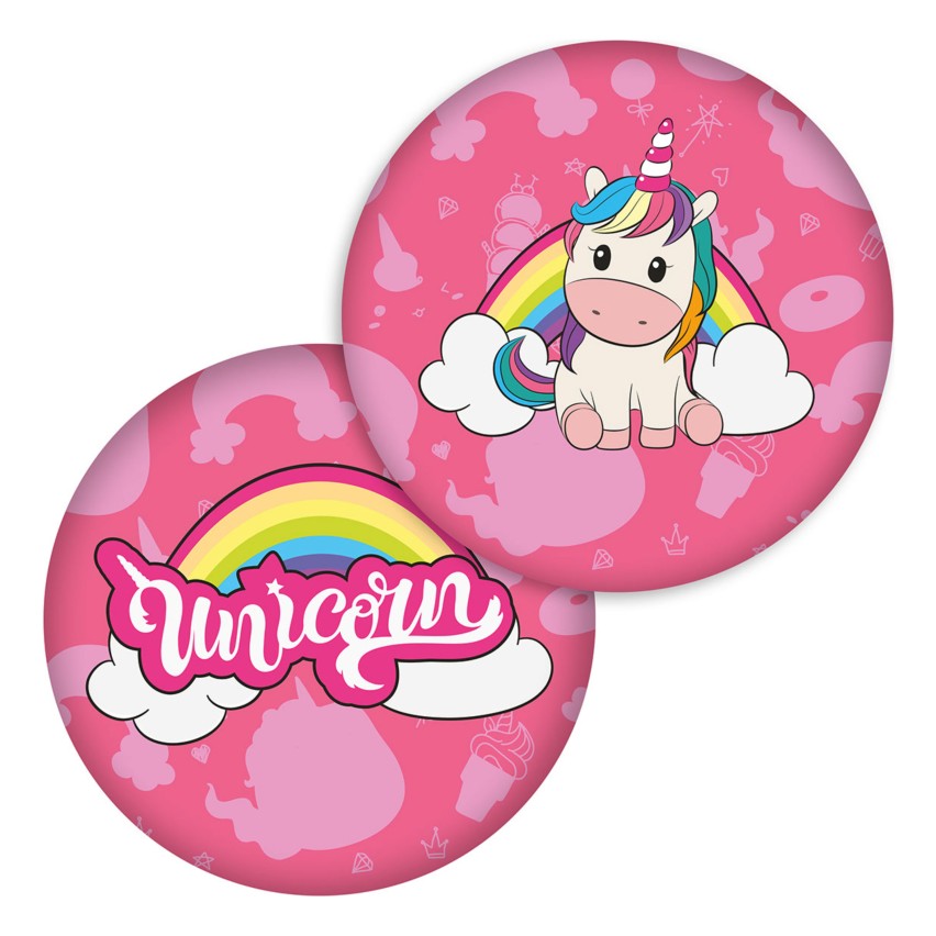 Cuscino Unicorno tondo Bimba 36x36 cm idea regalo