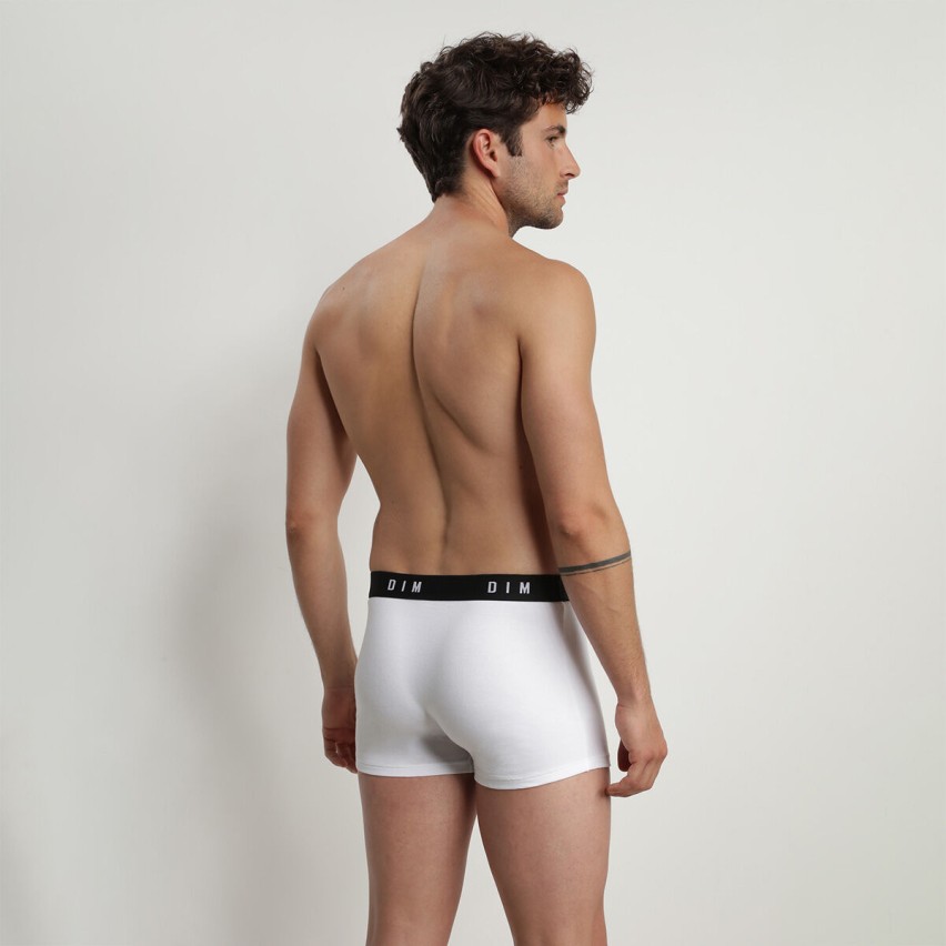 Boxer Dim D0ARL cotone elasticizzato nero+bianco 2 pz