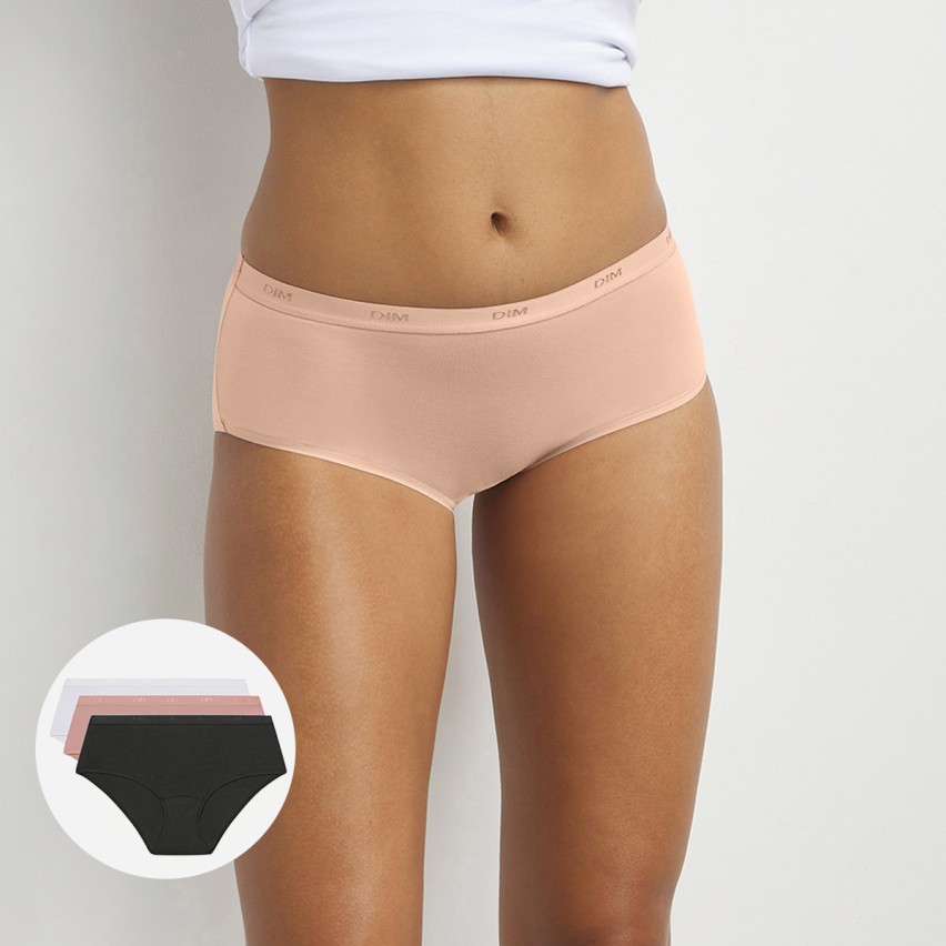 Boxerino donna Dim D4H01 cotone elasticizzato 3 pz