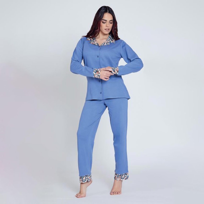 Pigiama donna 100% Caldo Cotone Nazareno Gabrielli D6010