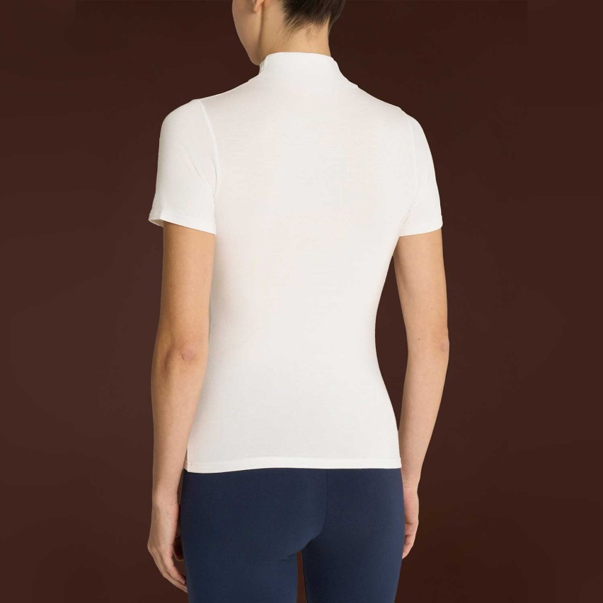 Maglia donna MC collo alto in ecoviscosa calda e morbida Ragno D794AY