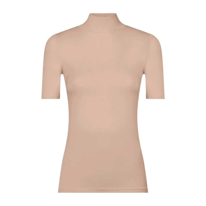 Maglia donna MC collo alto in ecoviscosa calda e morbida Ragno D794AY
